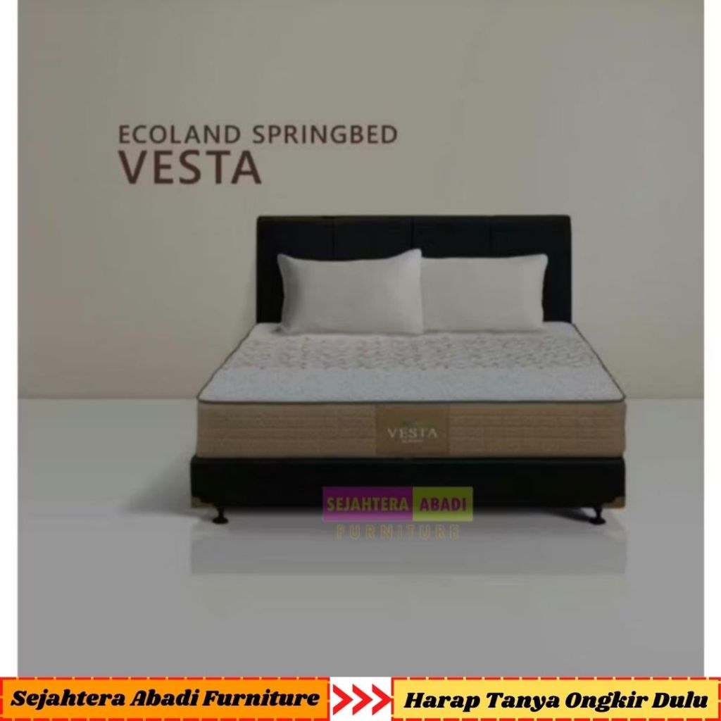 Spinno Springbed kasur NEW VESTA standard bonnel Ecoland spring bed matras & full set