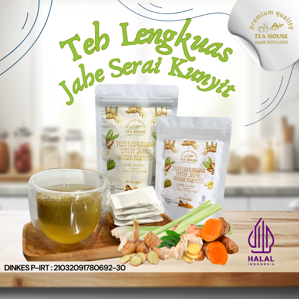 

Teh Celup Lengkuas With Jahe Serai Kunyit Isi 10 & 20 Tea Bag