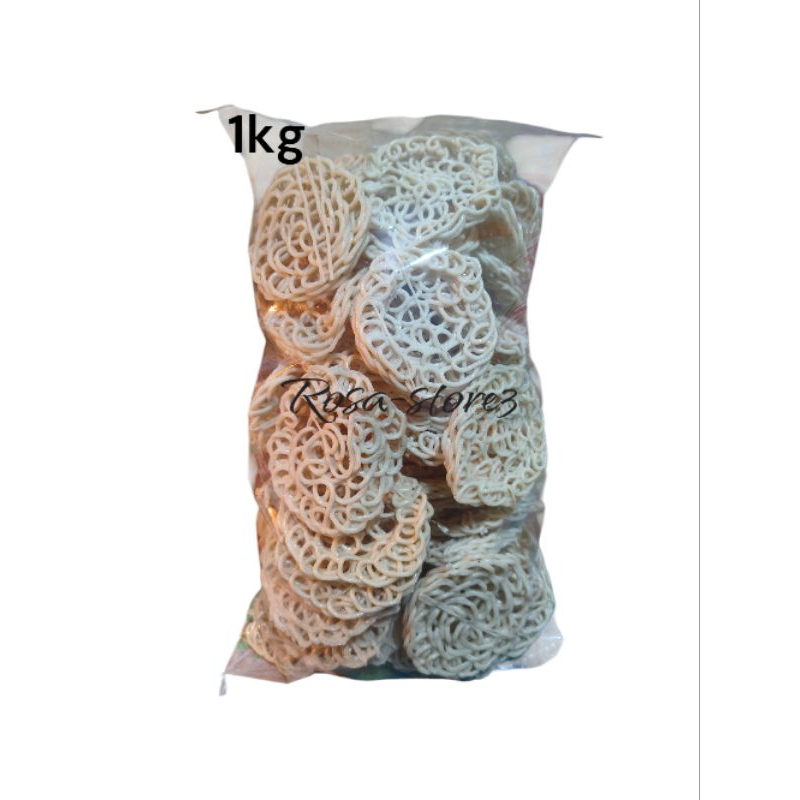 

kerupuk mawar putih jumbo / kerupuk mentah 1kg