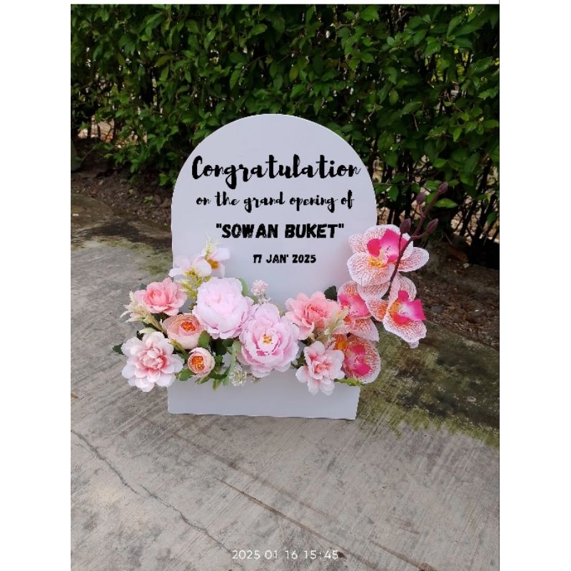 papan bunga flower box mini