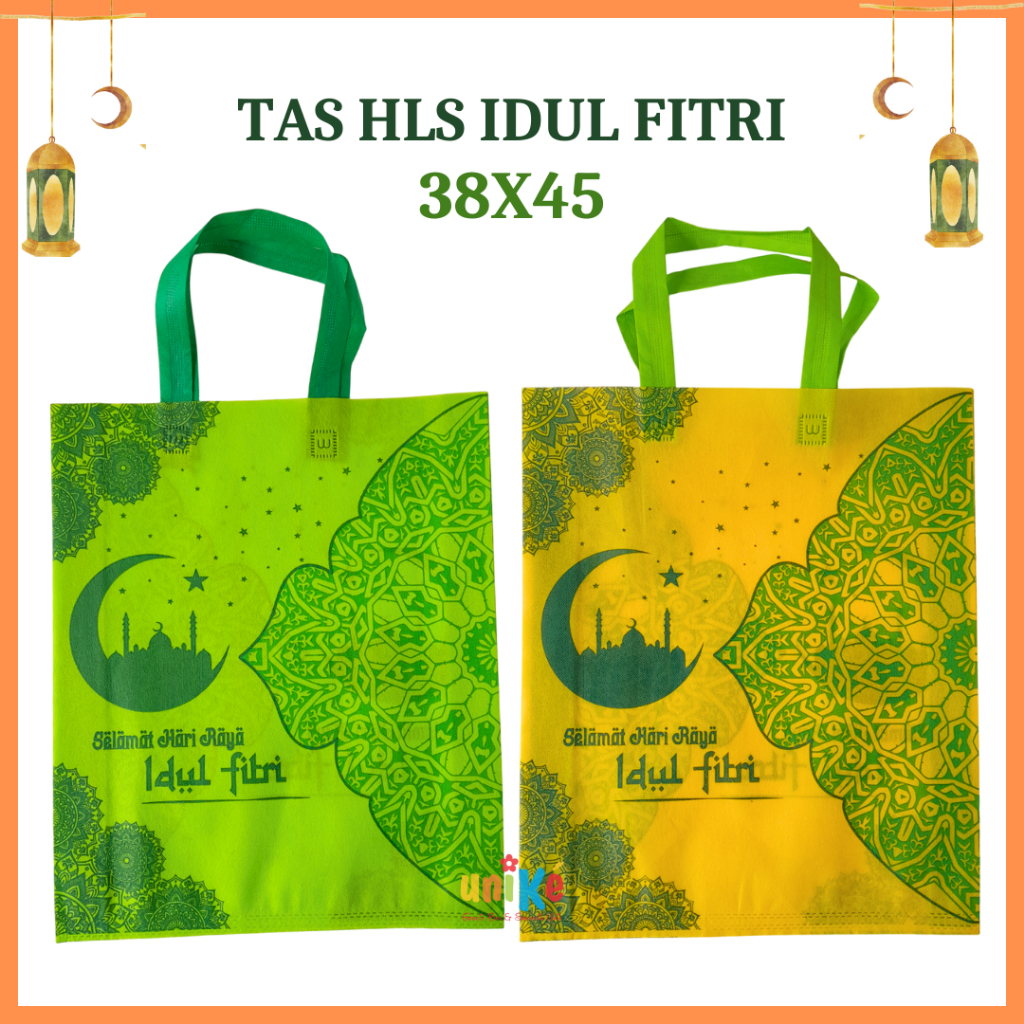 

Goodie Bag Idul Fitri 38x45 x8 Tas Spunbond Bingkisan Lebaran Sembako Parcel 8 kg Zakat HLS38 Unike