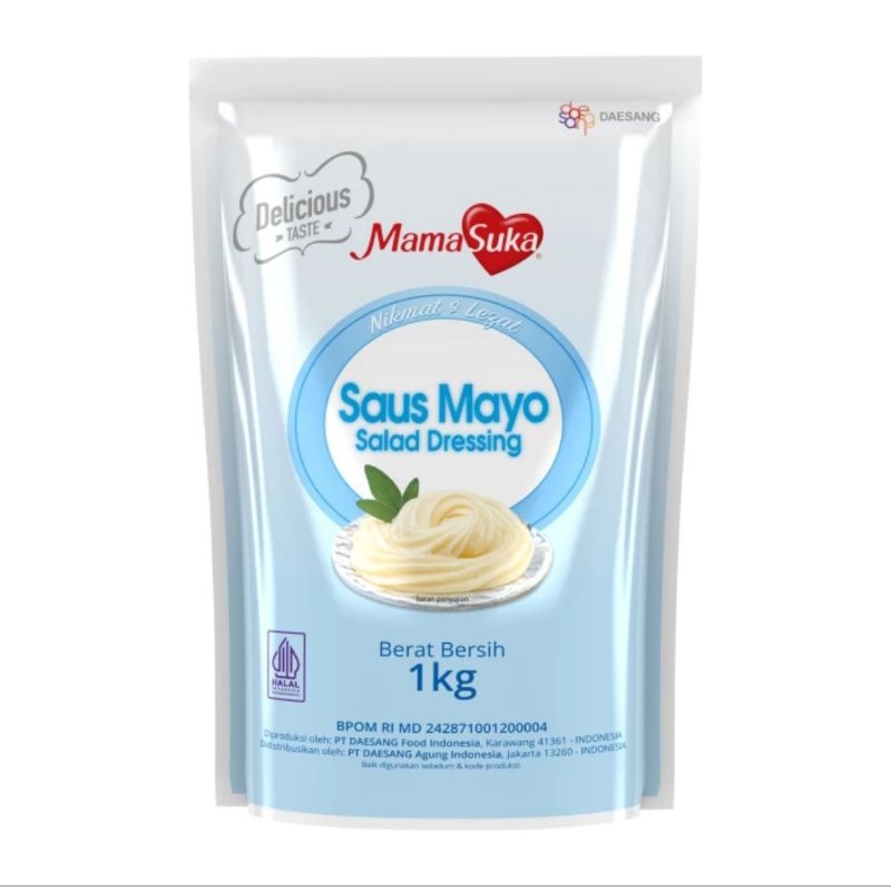 

FREE PACKING- MAMASUKA Mayonaise Saus Dressing Salad 1kg