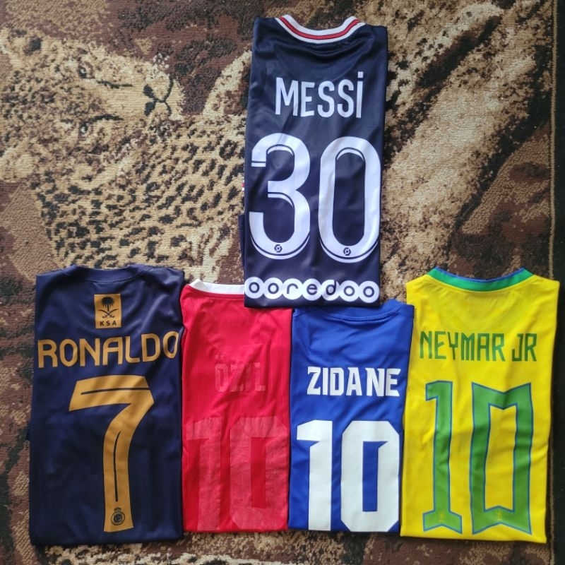 Jersey Ronaldo Messi Zidane Neymar Ozil