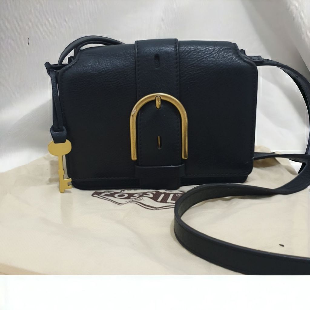 PL Tas Fossil Wiley Crossbody Hitam