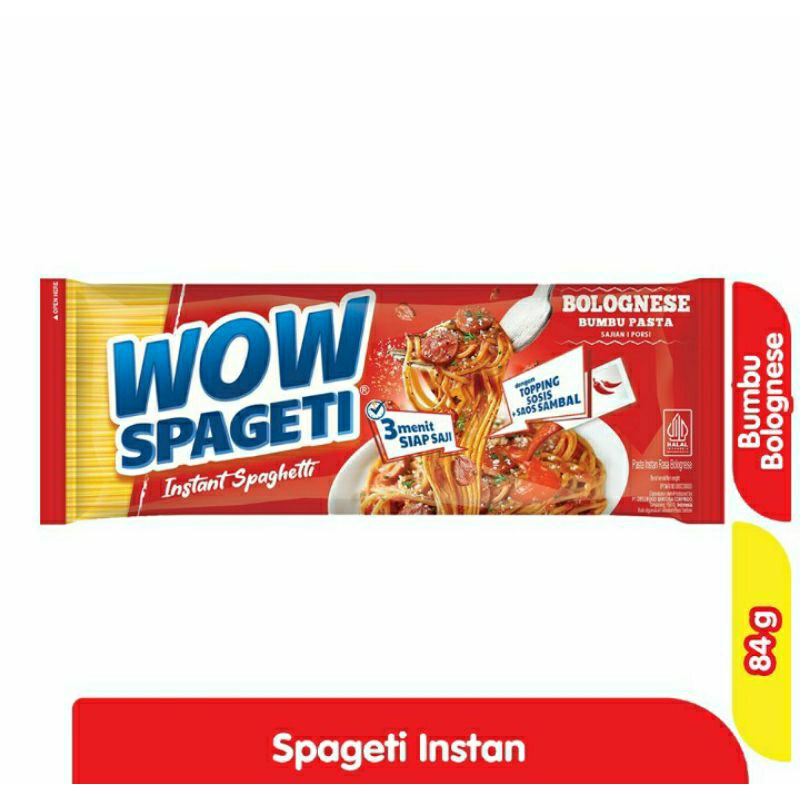 

Wow Spageti Instan Bolognese 84 g