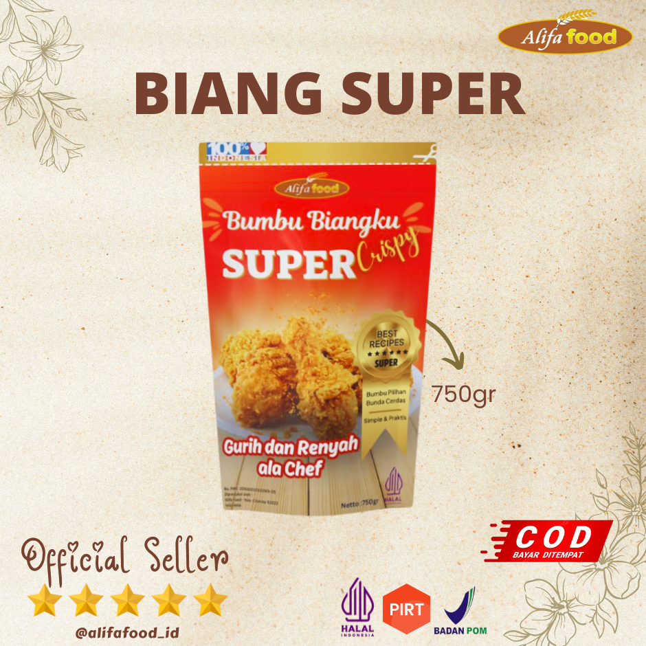 ALIFA FOOD - Biang Super Bumbu Biangku 750gr , Bumbu Biang SUPER PREMIUM