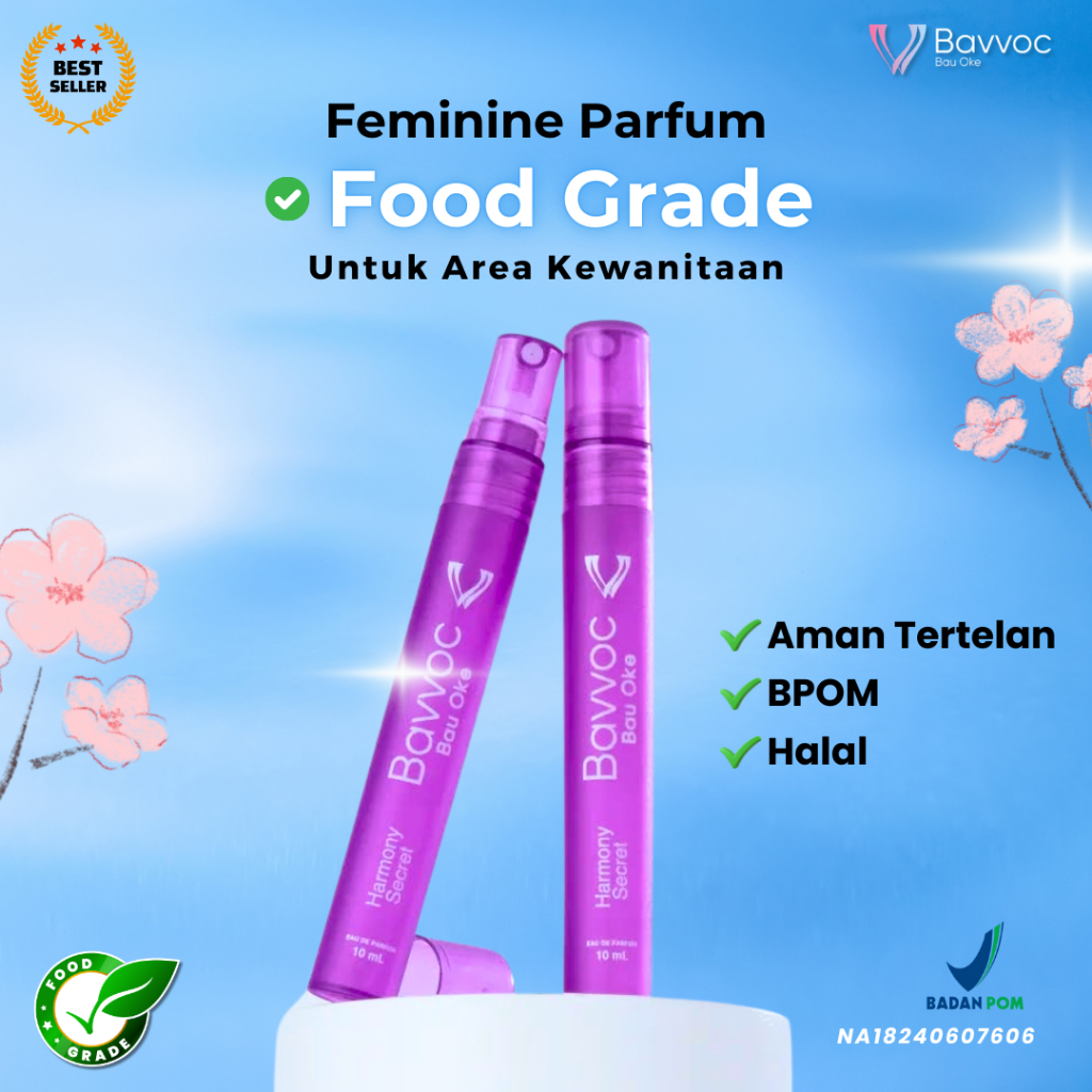Parfum Miss V Bavvoc Food Grade Feminine Perfume untuk Area Kewanitaan Bubble Gum Bikin Seret - Parf