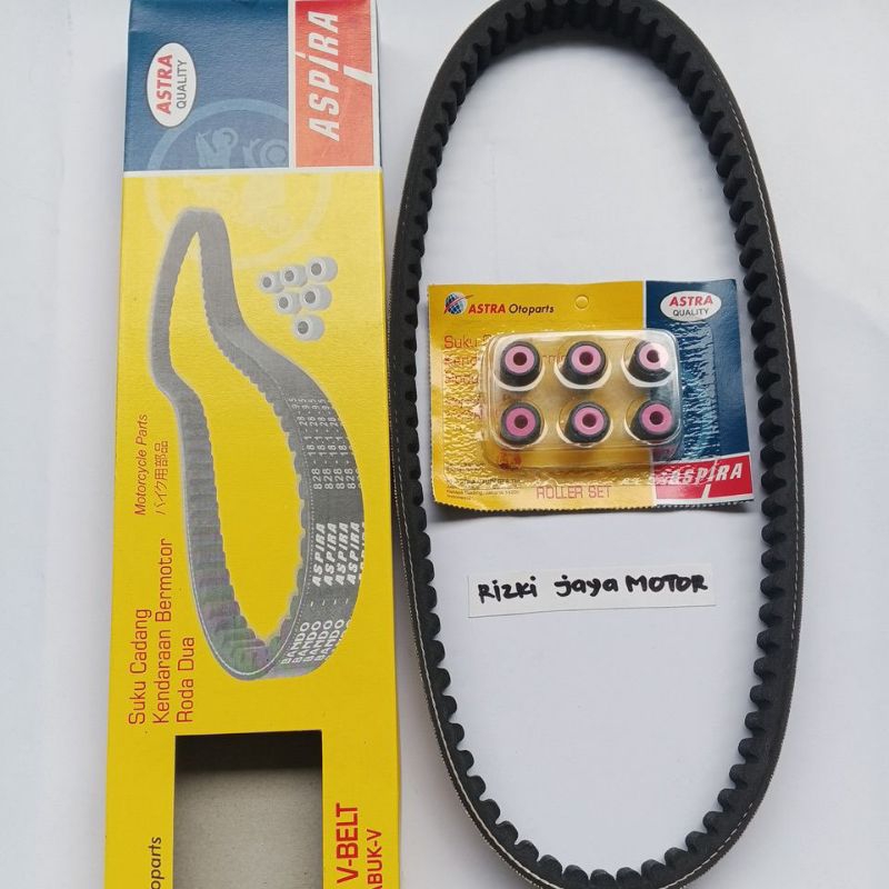 Vanbelt v-belt set + roller mio karbu mio soul karbu nuovo YH-E76PA-MIO-1200 ori ASPIRA