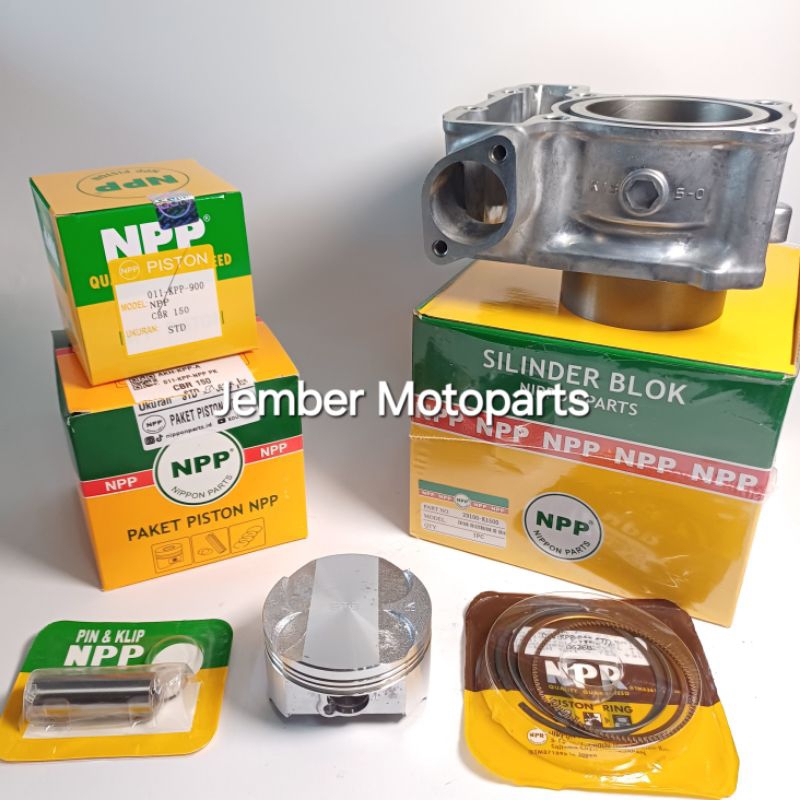 PAKET BLOK SEHER CYLINDER BLOK+ PISTON KIT NPP CBR/CB 150 K15 NPP