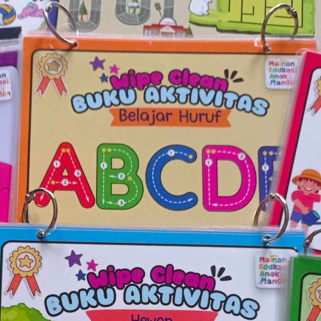 Mainan Edukasi BUSY BOOK ACTIVITY BOOK BUSYBOOK MAINAN MONTESSORI MONTESORI EDUKASI ANAK BALITA WIPE