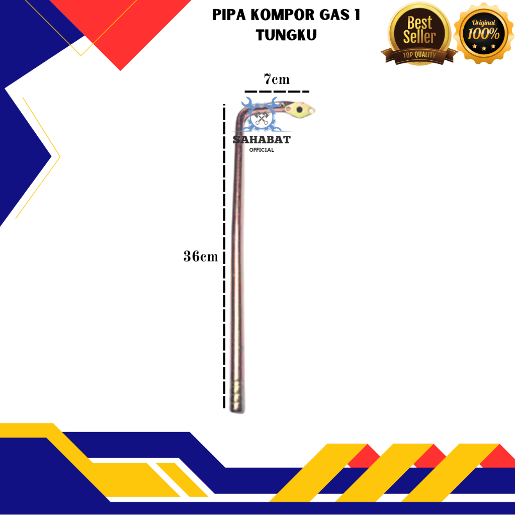 PIPA L CEROBONG KOMPOR GAS UMUM 1 TUNGKU