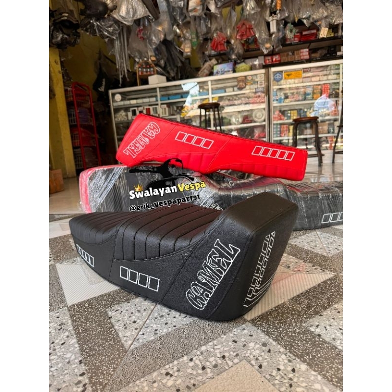 jok panjang vespa px ps super sprint jok sambung jok panjang vespa px super sprint ps jok camel