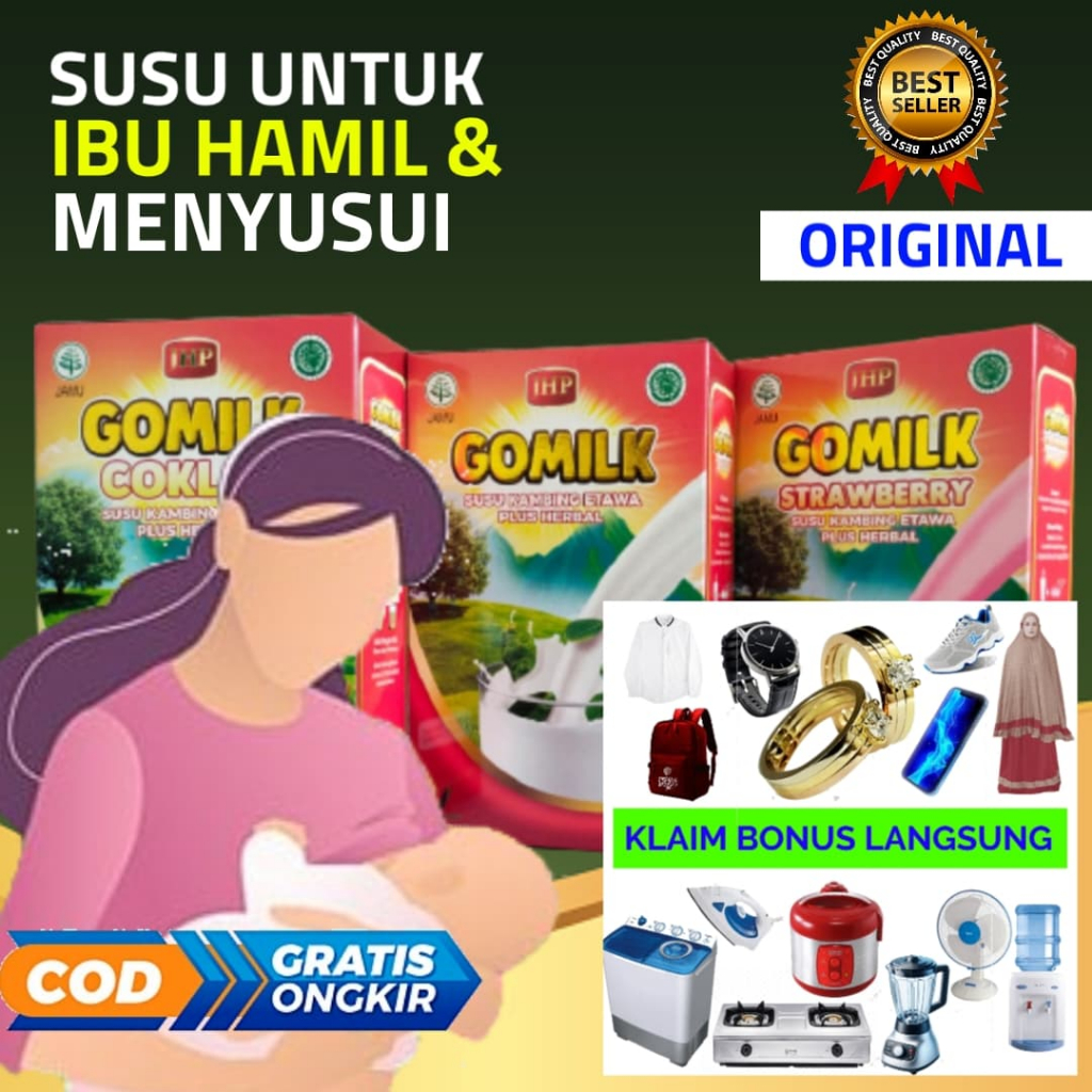 

KLAIM HADIAH LANGSUNG Susu Gomilk untuk Ibu Hamil dan Menyusui