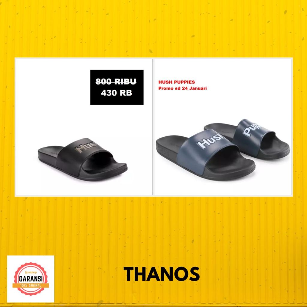 Sandal Pria Hush Puppies Seri THANOS 100% Original Store