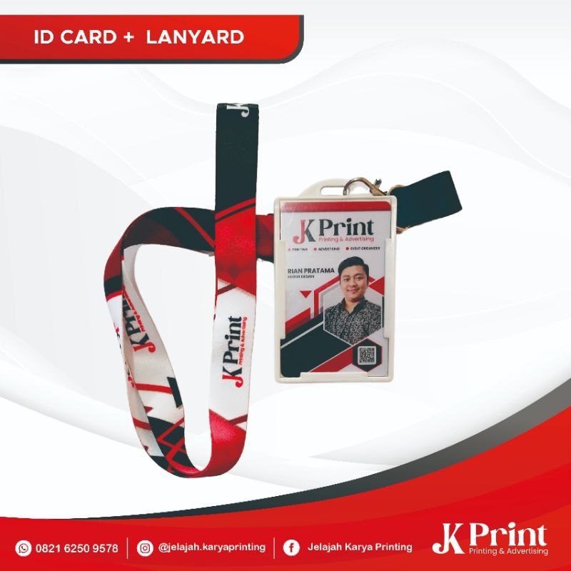 

ID Card+Lanyard+Card Holder full set / Lanyard 2 sisi / id card 1 sisi