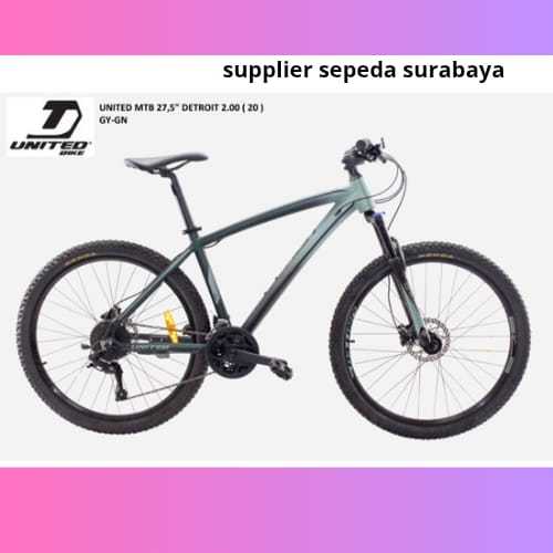 SEPEDA GUNUNG 27.5 INCH MTB UNITED DETROIT 2.0 2.00 27 SPEED HIDROLIK - SEPESA READY SEMUA WARNA - N