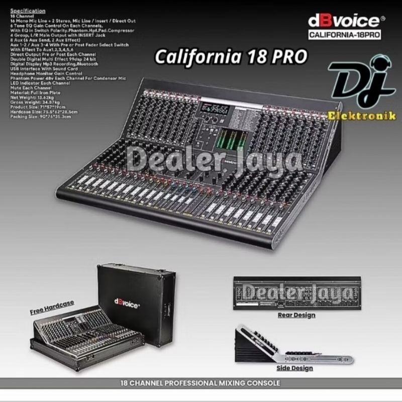 Mixer Analog Db Voice CALIFORNIA 18 PRO