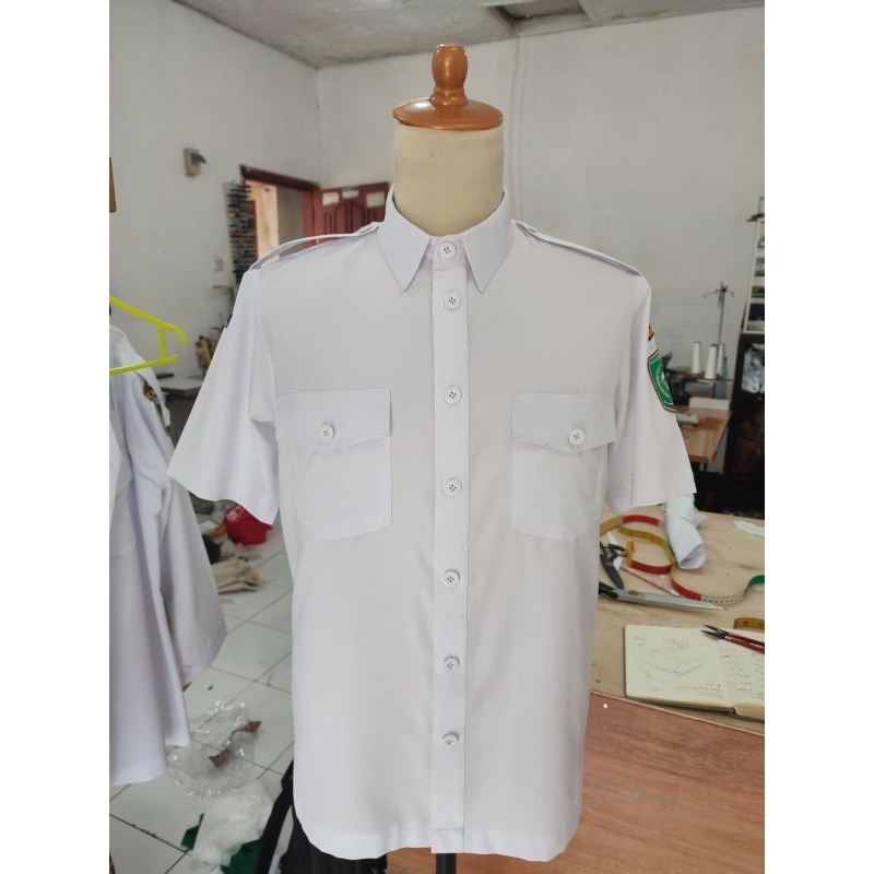 Baju Seragam PNS PDH Pria / Wanita Warna Putih