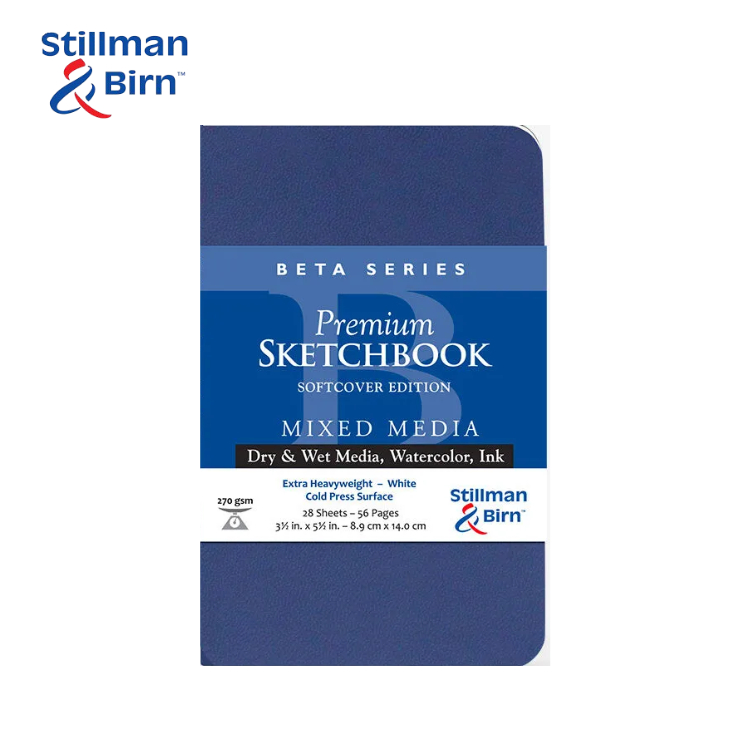 

STILLMAN & BIRN Beta Softcover Series Premium Sketchbook Mixed Media 26 Sheets