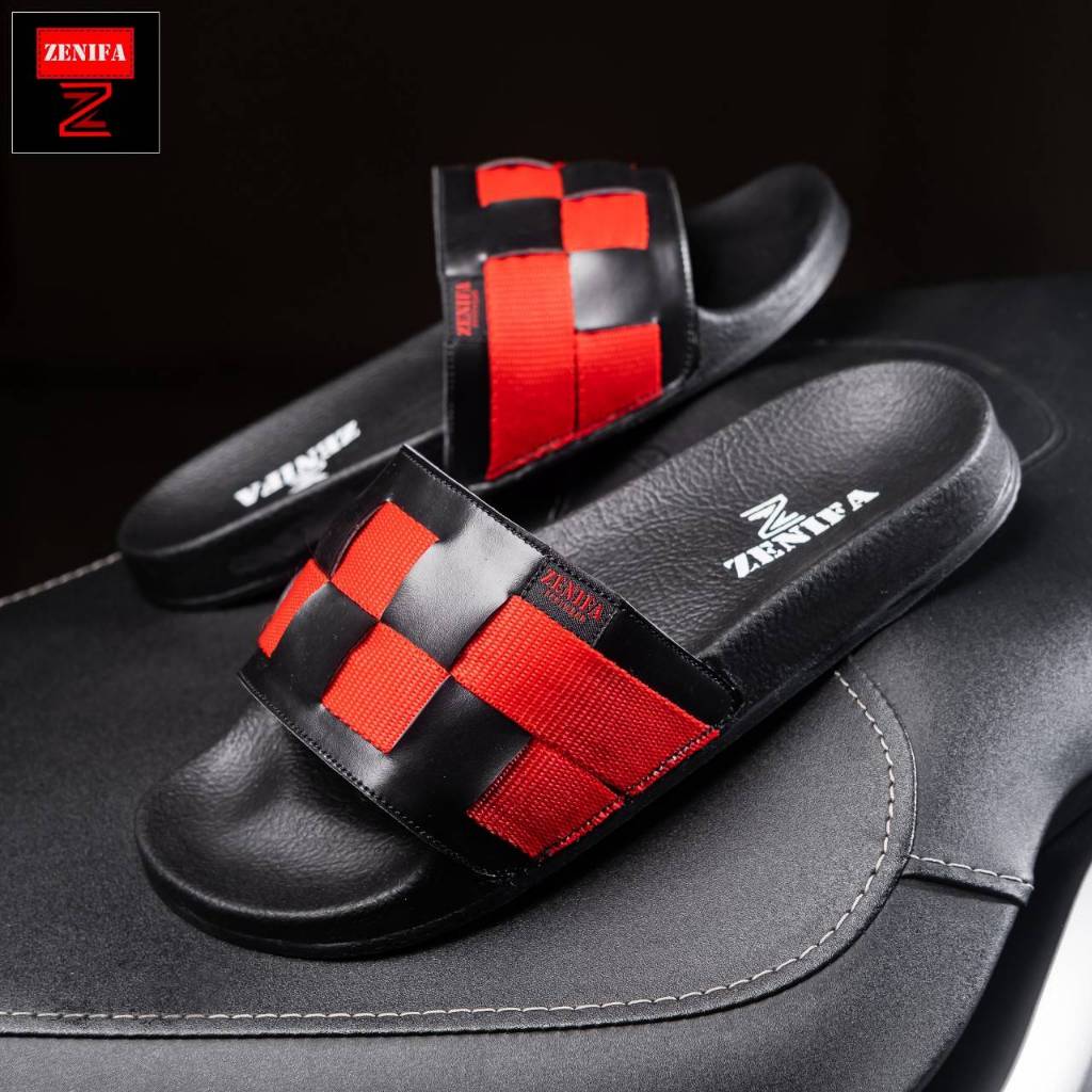 Sandal Slop Ortuseight Original Sandal slip On Ortus Pria Wanita Sendal Zenifa Sandal Slide