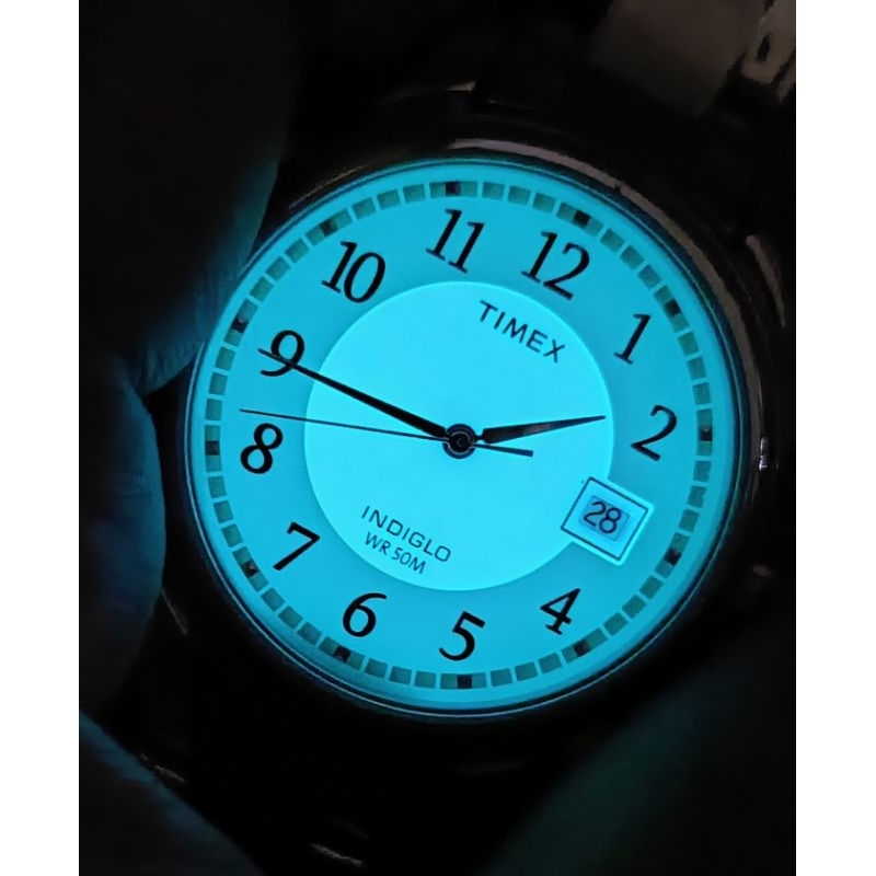 Timex Jam Tangan Indiglo WR 50M