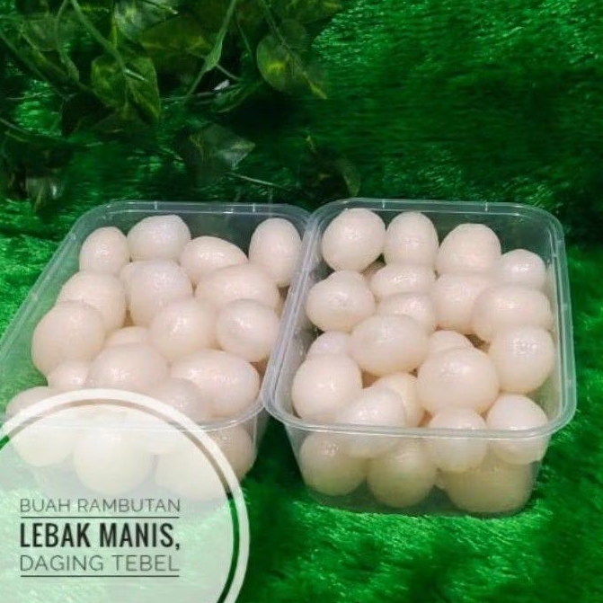 

Buah Rambutan kupas siap santap rasa manis