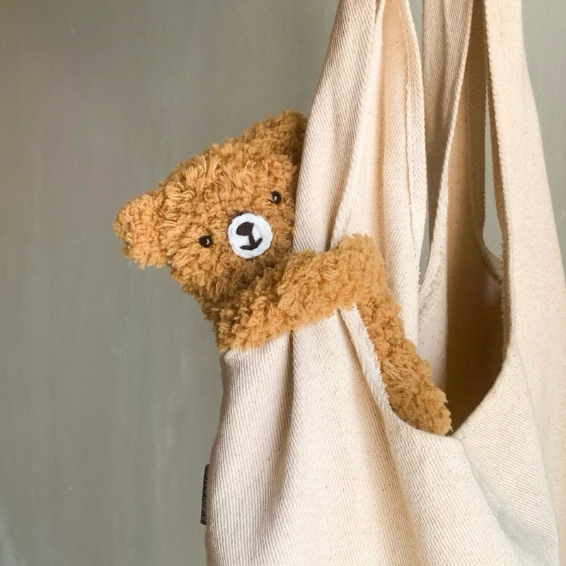 Case TWS Airpods Earphone Rajut Beruang Mini Pouch BearHug Handmade - Custom Warna Bisa Buat Kado