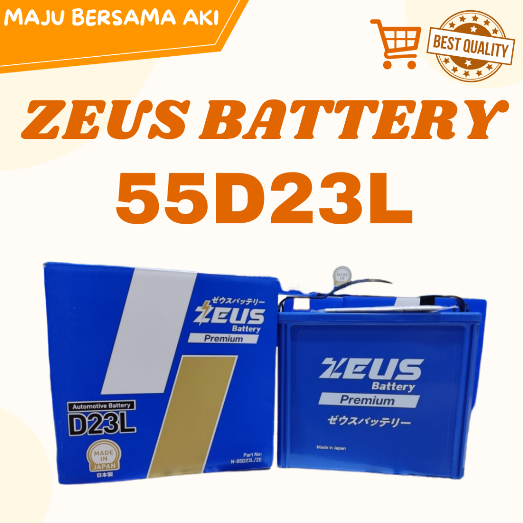 Aki Mobil Mazda 3, Mazda 6, Mazda 8, CX7 - 55D23L Zeus Kalsium