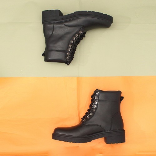 CUCI GUDANG BRAGA RETTA B 2761 - SEPATU BOOTS WANITA FORMAL DOCMART KERJA KANTOR KULIAH HANGOUT