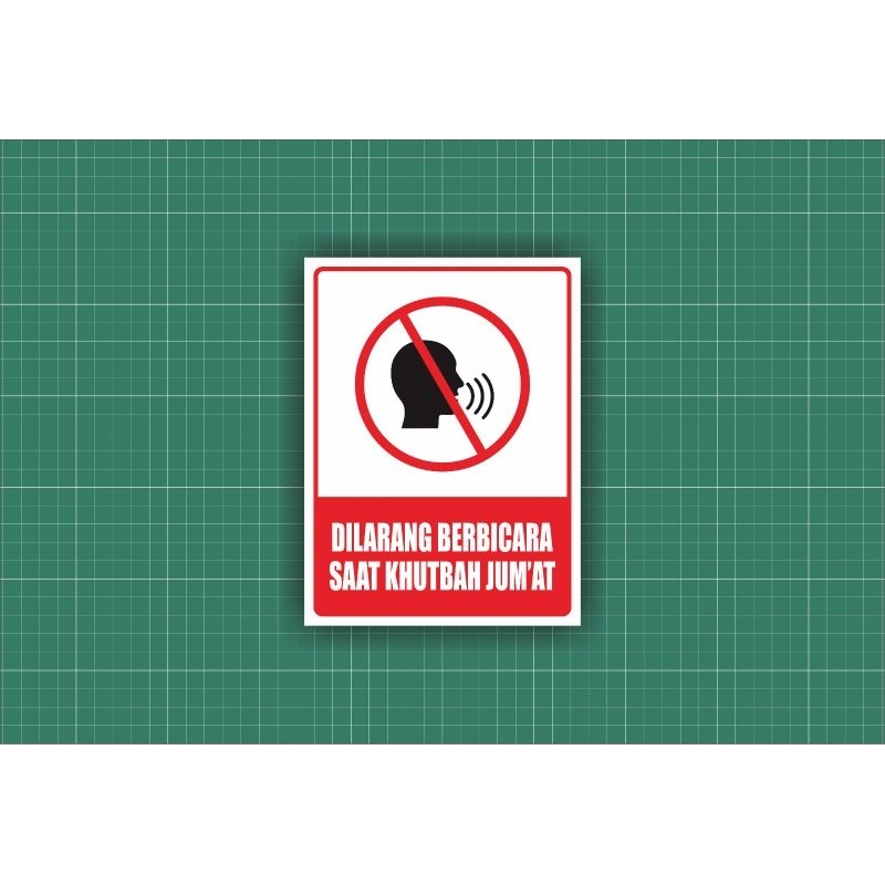

STICKER VYNIL DILARANG