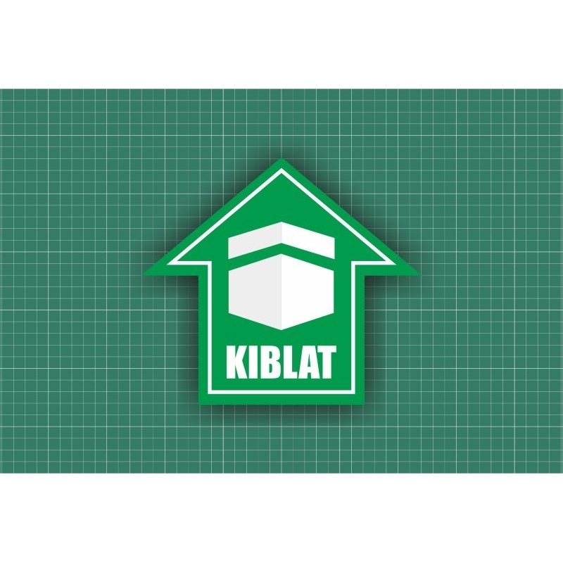 

Sticker kiblat vynil