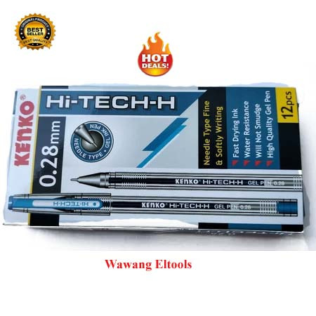 

(1 Pcs] Pulpen Gel Pen HI- TECH 0,28 KENKO / PULPEN KENKO/ BIRU