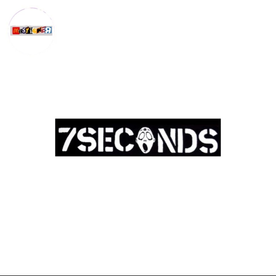 

sticker band 7 Seconds logo stiker hardcore punk