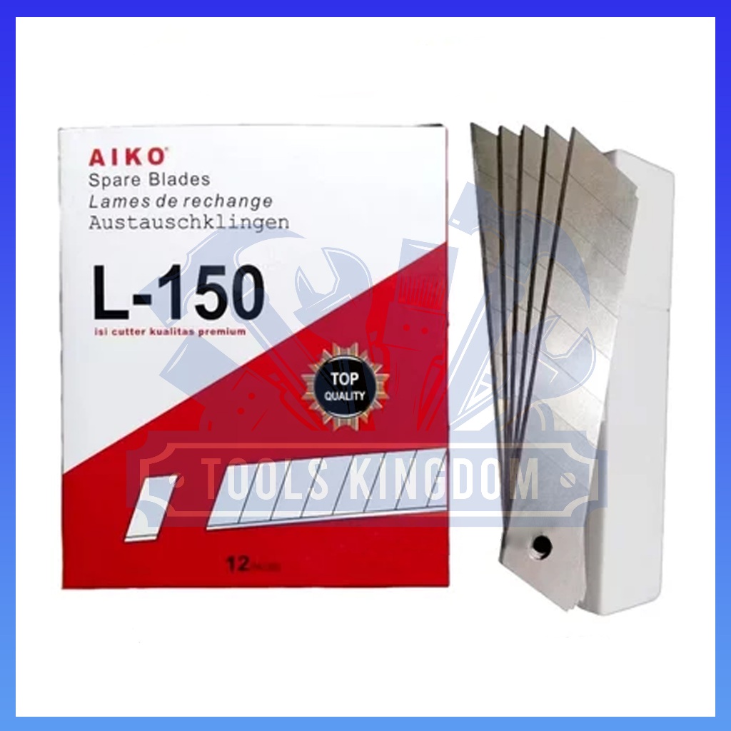 

Isi Cutter Besar AIKO (harga per box 12 pak) - Refill Pisau Cutter Besar - Isi Cutter L-150 Besar