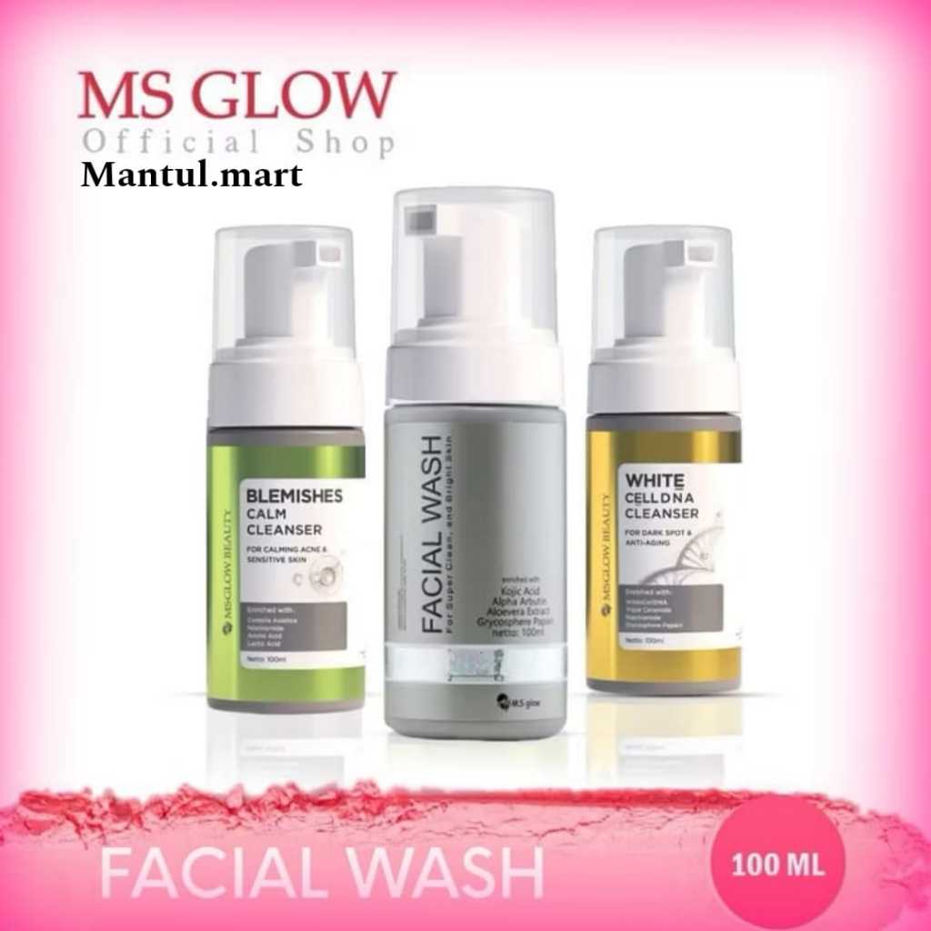 FACE WASH MS GLOW / FACIAL WASH MS GLOW FACE WASH GOLDEN