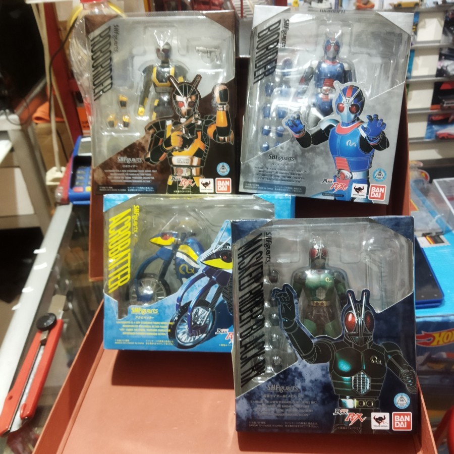 [ Paket ] SHF Kamen Rider Black RX Bio Robo Rider & Acrobatter Masked Showa Renewal Bandai SHFiguart