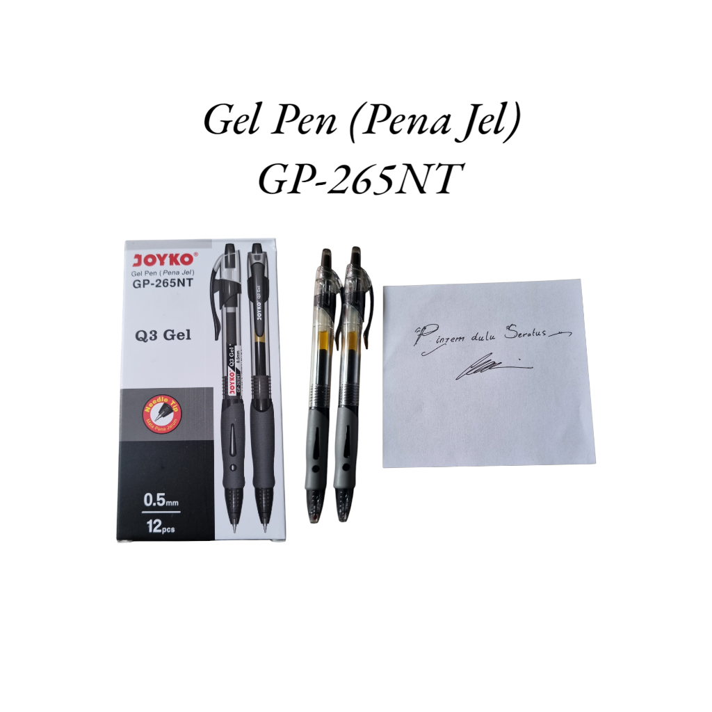 

Pulpen Gel GP-265NT Hitam, tipe Pencet