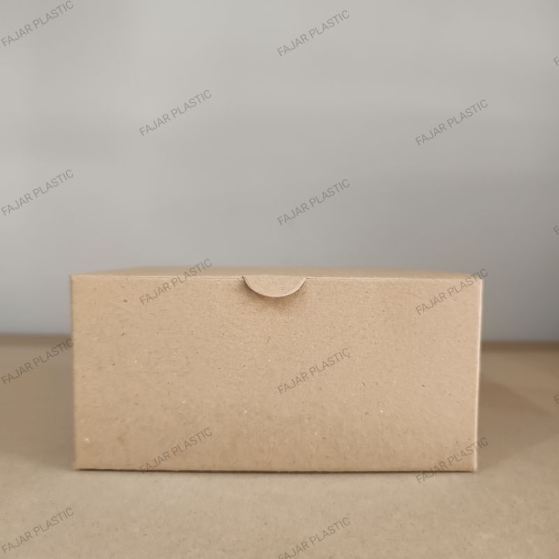 50 Pcs Snack Box 14x12 cm - Dus Snack Box Aqua - Kotak Dus Kue Craft - Box Roti Cemilan