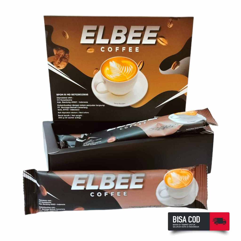 

ELBEE COFFE / ELBEE KOPI PENAMBAH STAMINA 1 BOX ISI 10 SACHET | PRIVASI AMAN