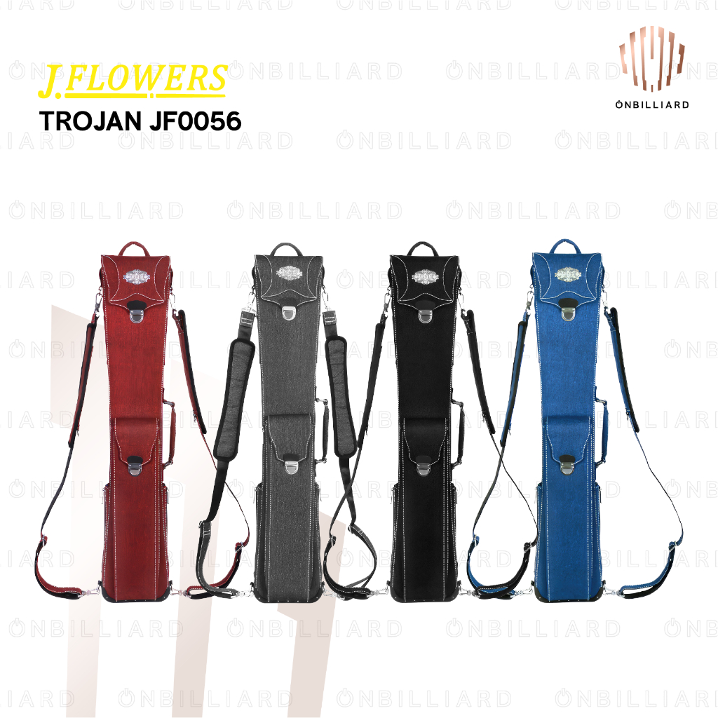 JFLOWERS TROJAN JF0056 Tas Stick Billiard 3x4 3B4S Cue Soft Case JFS JF