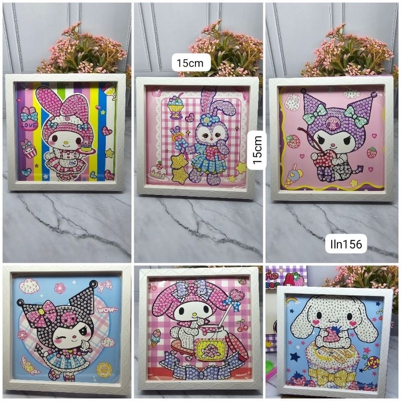 

diy diamond painting sanrio diamond painting kuromi diamond painting bingkai diamond painting kuda poni diy mainan kreasi anak toys