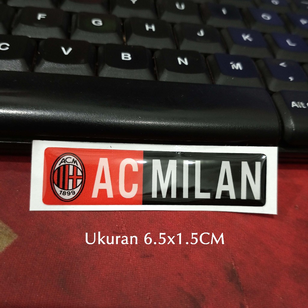 

Sticker Timbul Resin AC MILAN PANJANG Stiker Logo Lycal 3D Kecil Satuan