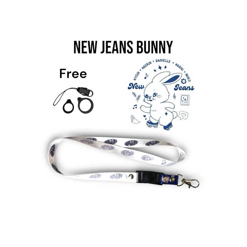 

LANYARD NEWJEANS BUNNY free O ring tali HP