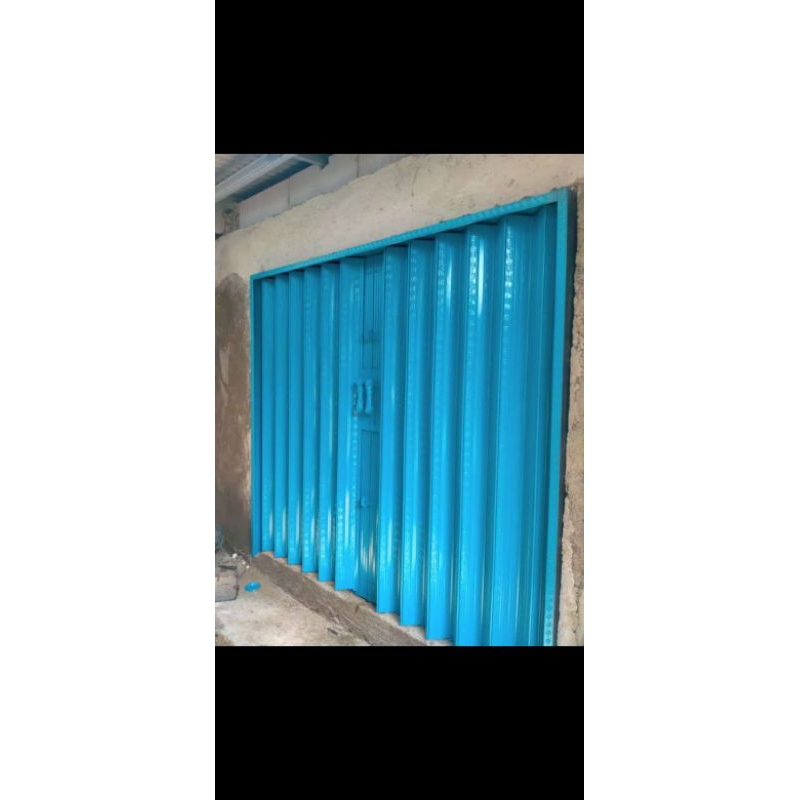 folding gate Roling dor harmonika pintu toko/ garasi/ ruko ketebalan unp 1,5ml daun 05 Silangan t4 b