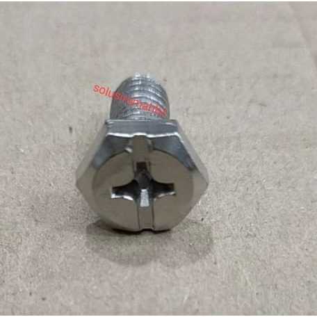 SPARE BAUT PENGUNCI M6 X 15 MM PART DINAMO MESIN JAHIT SPARE 15mm BUTTERFLY SINGER suku cadang