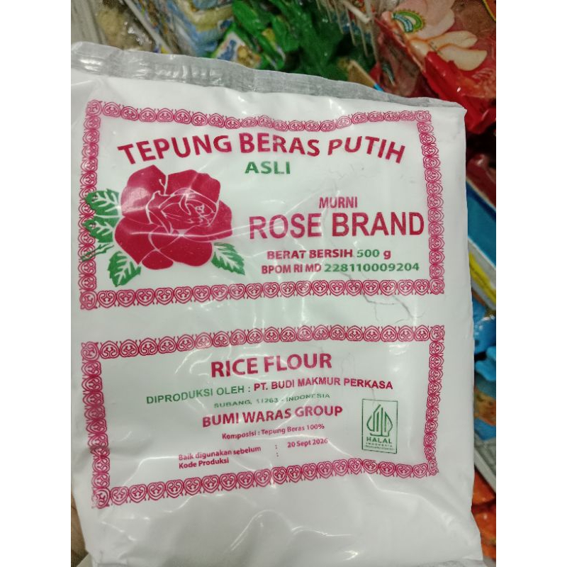

Tepung Beras Putih Rose Brand 500 gram