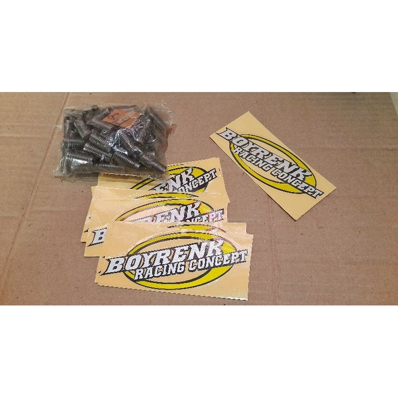 (1PCS) SOK DRAT BAUT KNALPOT 6-9MM (6 X 1.0 X 1.25) M6X9 DRAT DRAD BESI SOK DRAT - BOYRENK MADURA