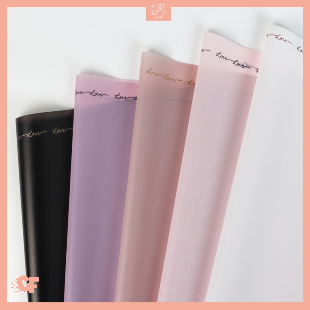 

20 LEMBAR Kertas Buket Bunga List Quotes Twotone Buket Bunga Flower Wrapping Cellophane KB6040