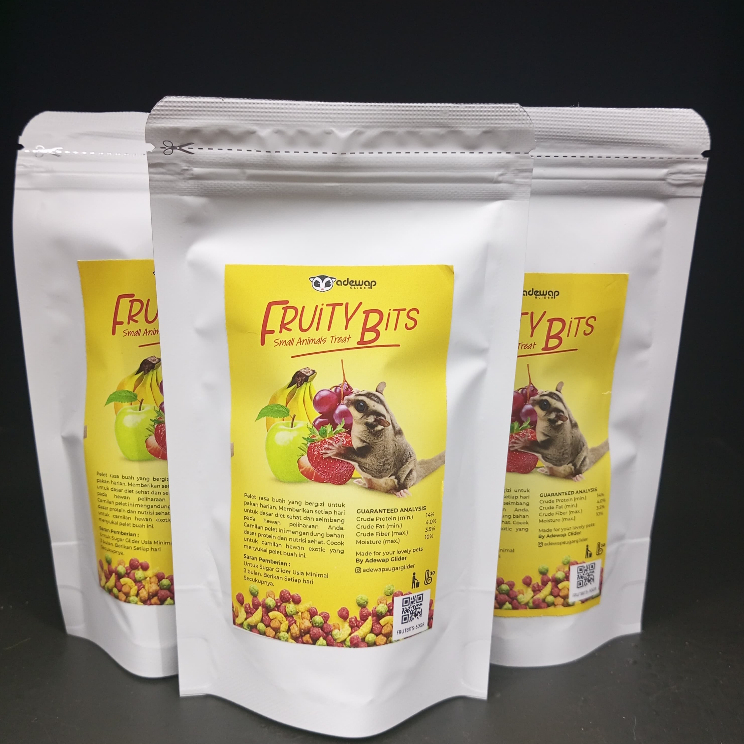 ADEWAP GLIDER Fruity Bits Pelet Buah Kering Makanan Sugar Glider