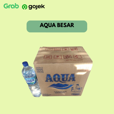 

Air Mineral AQUA 1,5 L / AQUA Besar 1500 ML - 12 PCS (1 DUS)